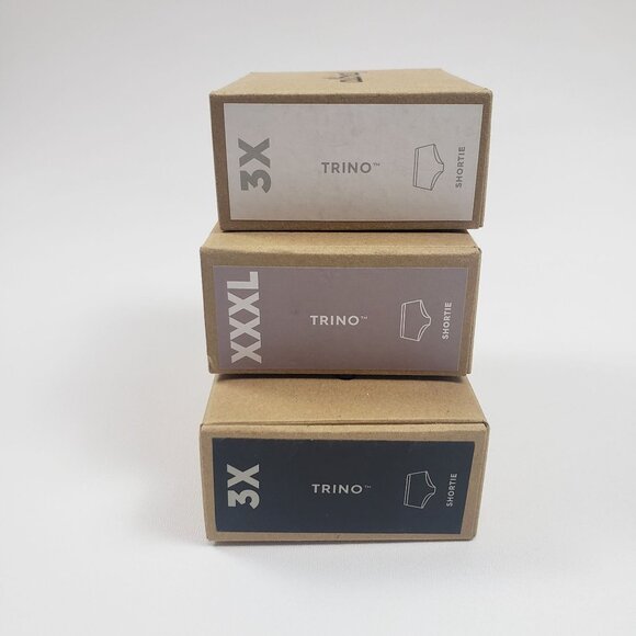 Allbirds Womens Shortie Underwear Trino 3-Pack 3X & XXXL Nimbus Pitaya Raincloud - Picture 4 of 15